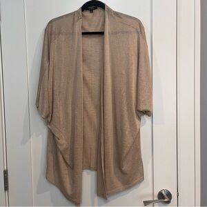 Ambiance Light Oversized Tan Knit Cardigan